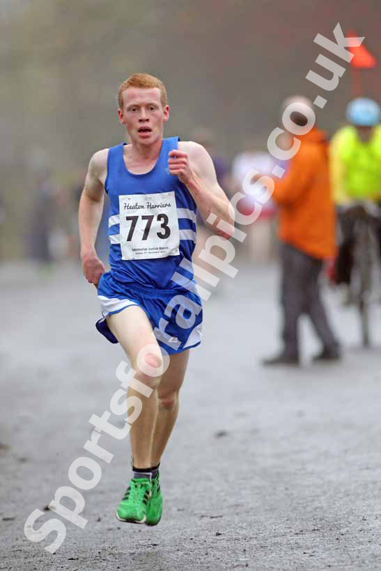 Junior mens winner Jonnie Nisbet, Heaton Harriers Memorial Road Race.